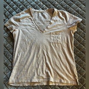 Madewell Whisper Cotton V Neck T Shirt Size L